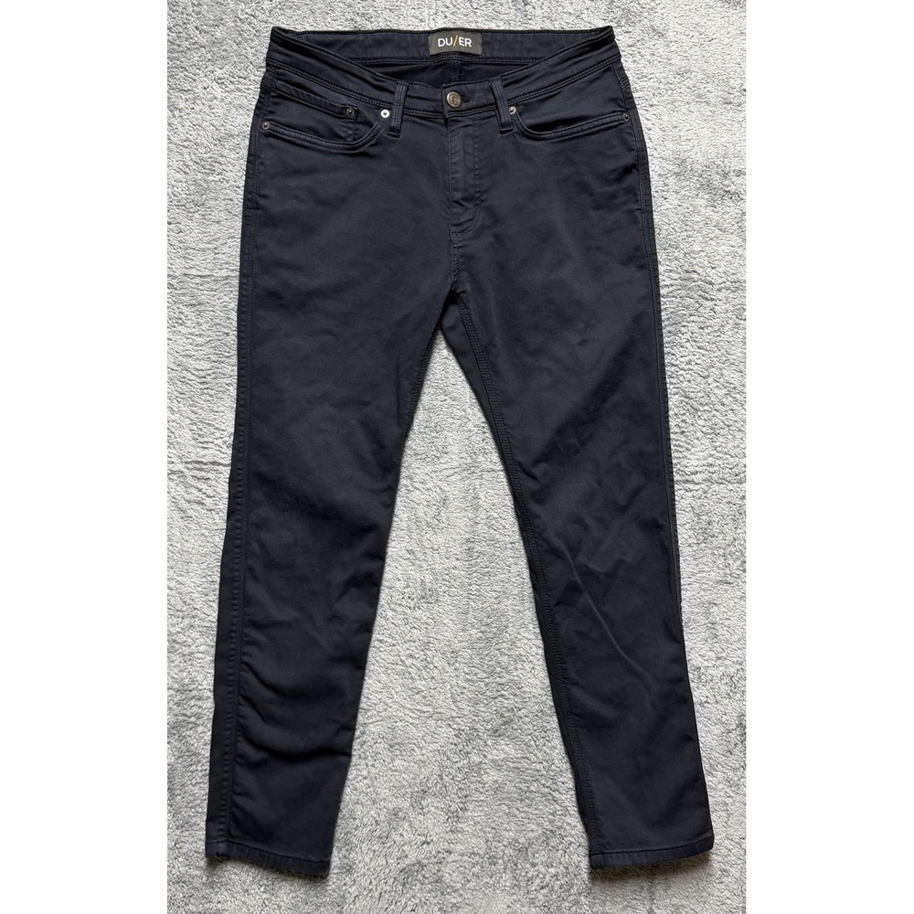 DUER Pants Mens 32x29* Dark Blue No Sweat Slim Fit Performance Stretch Casual